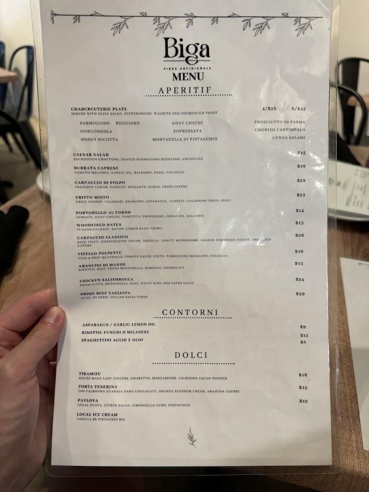 Biga Pizza Artigianale Menu image 4
